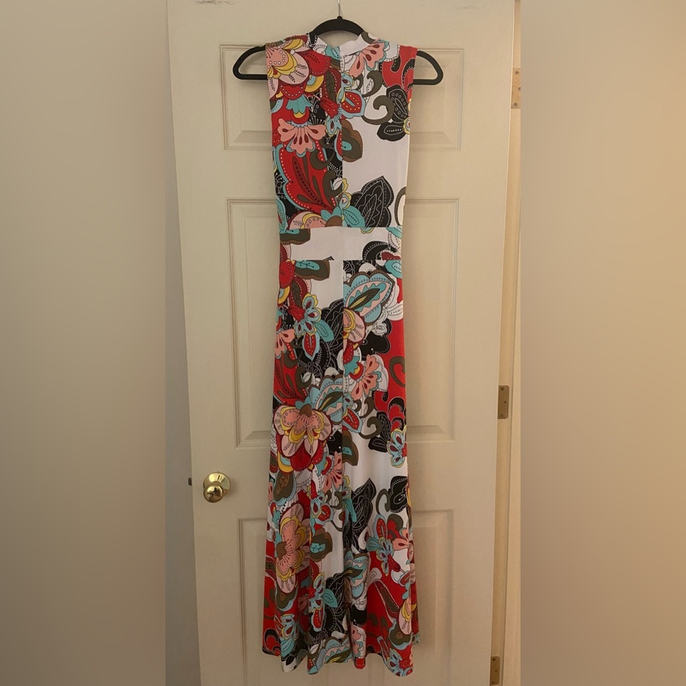New York & Company Floral Faux Wrap Maxi Dress - Picture 2 of 6